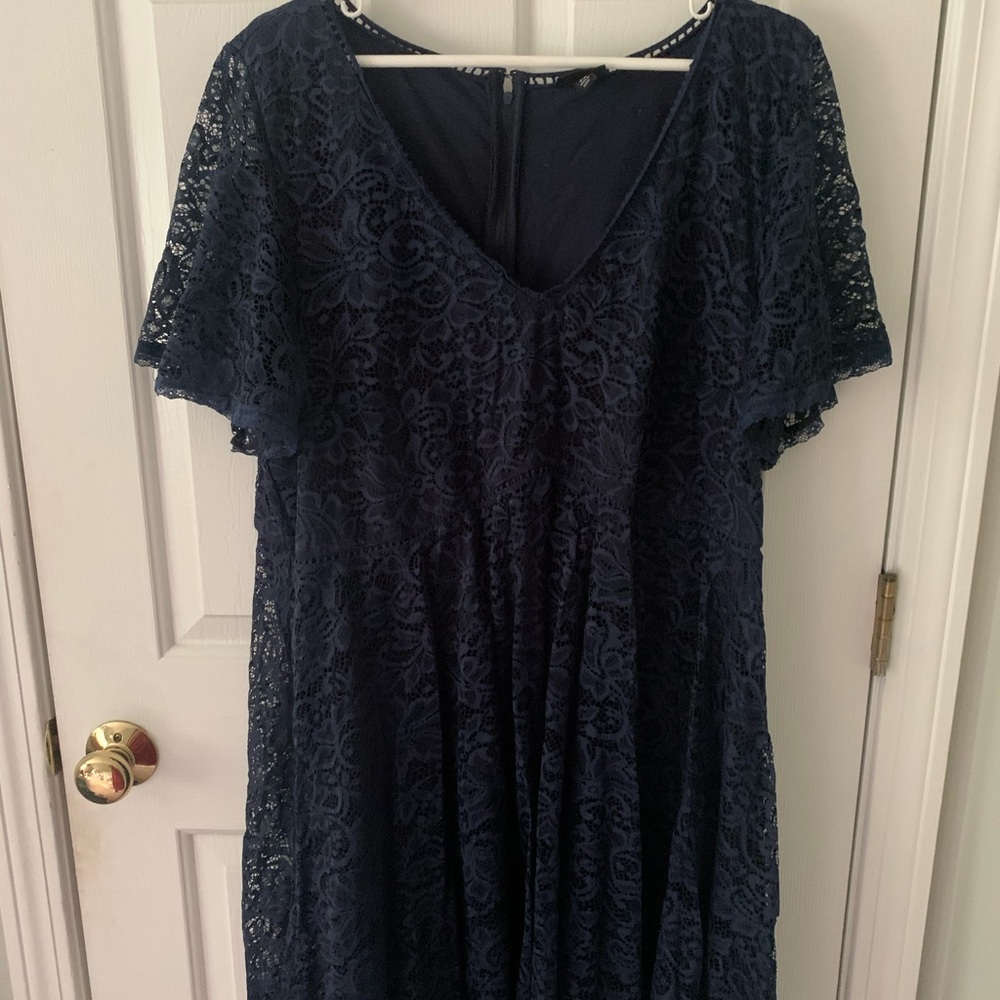 Torrid Size 24 Lace Dress Navy blue